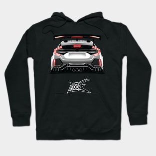 honda civic fk8 rear Hoodie